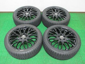 D733【送料無料 SALE品】225/40R18 超溝高 9分山 スタッドレス 冬タイヤ 2019年製 アルミ ホイールセット 4本 激安 BRZ プリウス PHV 等に