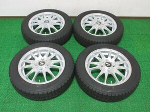 T807【送料無料】155/65R14 超溝高 8.5分山 スタッドレス WINTERMAXX WM02 ♪ 2019年製 ホイールセット 4本 激安 タント スティングレー eK