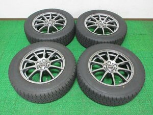 D749【送料無料】195/65R15 超溝高 8~8.5分山 スタッドレス ICENAVI 7 ♪ 21年 ホイールセット 4本 激安 プリウス ウィッシュ インプレッサ