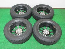 D758【送料無料】195/65R15 超溝高 8~8.5分山 スタッドレス OBSERVE GIZ2 ♪ 21年製 ホイールセット 4本 激安 セレナ クラウン ストリーム_画像10