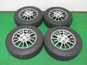 L704【送料無料】175/70R14 超溝高 8.5~9分山 スタッドレス WINTERMAXX WM02 ♪ 2020年製 ホイールセット 4本 激安 アクア ヤリス ラティオ