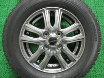 T851【送料無料】165/65R13 超溝高 9分山 ブリヂストン スタッドレス VRX 19年製 ホイールセット 4本 激安 アトレーワゴン ディアスワゴン_画像6