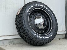 200系ハイエース 新品 スチール 16インチ タイヤホイール4本セット 2way 脱着式 pcd139.7 6穴 ホワイトレター toyo 215/65R16C_画像2