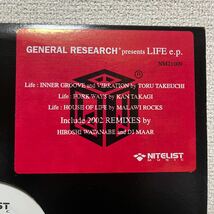 12inch×2 general research / life EP cr574ho102312 hiroshi watanabe dj maar 高木完 toru takeuchi_画像2