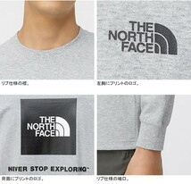 【新品・即決・送料無料】ノースフェイス 白 XXL 3L バックスクエアロゴ 長袖Tシャツ THE NORTH FACE ロングスリーブ_画像6