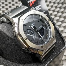 [G-SHOCK本体付] GA-2100SKE カシオーク フルメタルカスタム シルバー [送料無料] _画像2