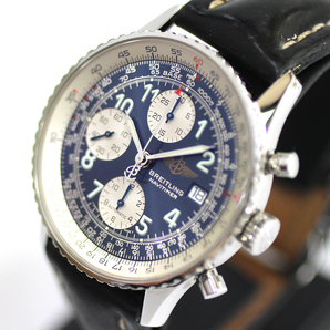 【BREITLING】ブライトリング オールド ナビタイマー A13322 ブルーダイヤル メンズ 自動巻き 腕時計の画像3