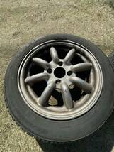 バリ山2本セット　RSワタナベ 14x5.5 ET不明155/65R14 TOYO GARIT G5 ICE FRONTAGE 各一本　トーヨー_画像2