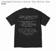 新品 Supreme Corteiz Rules The World Tee Black Medium /シュプリーム コーテイズ ルール ザ ワールド ティー 黒 Mサイズ 即納 送料無料_画像2