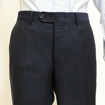 SALE 春夏 新品 エルメネジルドゼニア 濃紺ネイビー織柄シャドー調 2つボタン スーツ （セレクト系やや細め） AB5_画像8