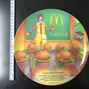  McDonald's 1989 год пластик тарелка Vintage редкий 