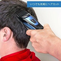 充電式 電動バリカン 長さ調整 38段階 スタイリング 細部まで簡単 ヘアカッター 散髪用 セルフカット コードレス 理容 メンズ_画像6