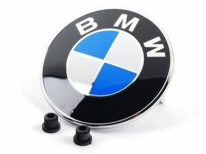 送料無料 BMW 純正 OE ボンネットエンブレム グロメット付 82mm E36E39E46E53E70E71E60E63E65E66E81E82E83E84E87E88E90E91E92E93F01F25