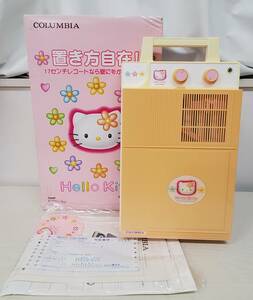 SE1206-246□昭和レトロ コロムビア ポータブルプレーヤー GP-3K ハローキティ HelloKitty 箱・取説 動作未確認 ジャンク サンリオ 