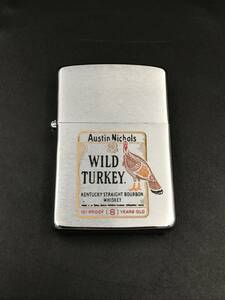 SE1227-04◆ZIPPO WILD TURKEY ワイルドターキー ジッポーライター 1987年9月