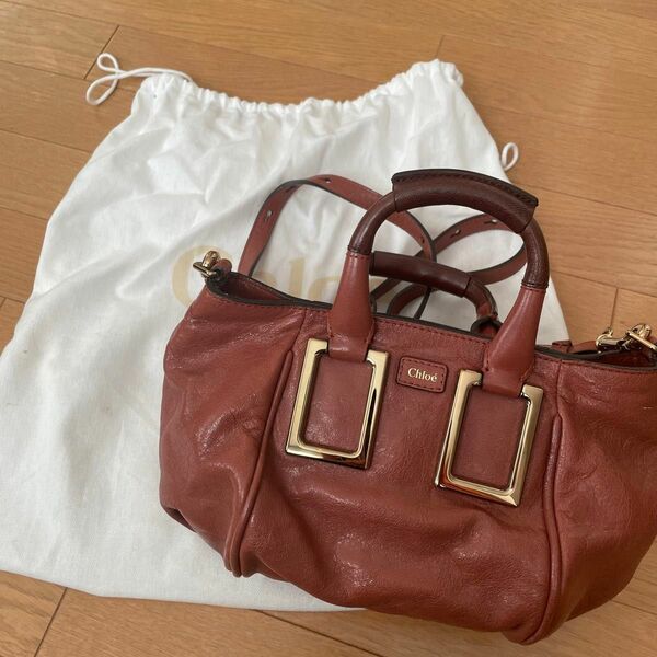 Chloe レザーショルダーバッグ