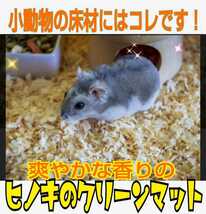 ハムスター・リス・モルモットなどの小動物の床材に！針葉樹クリーンマット　爽やかな香り！　コバエやダニも寄せ付けない抗菌、防臭効果_画像9