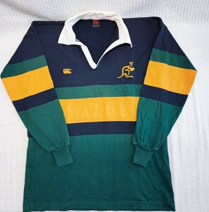 CANTERBURY ラガーシャツ Wallabies L カンタベリー ラグビー ユニフォーム オーストラリア AUSTRALIA 当時物 コレクション(122123)