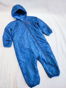 Patagonia ジャンプスーツ リバーシブル ロンパース ジャケット つなぎ パタゴニア カバーオール スノーウェア ブルー系 BABY(121318)