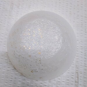 吉谷硝子 サラダセット 未使用 YO-5620 金彩 吹雪 クリスタルガラス YOSHITANI GLASS 食器 当時物 ガラス食器 手作り硝子(122709)の画像4