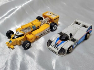 即決旧バンダイ マシンロボ MR-20 ポルシェロボ ＆ MR-32 F1ロボ 変形ロボ ミニカー 2台セット ポルシェ956 PORSCHE elf RENAULT 超合金