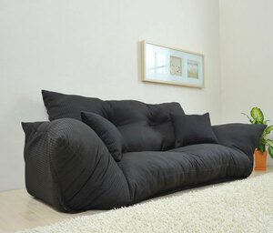  jumbo couch sofa sofa couch 7 -step reclining elbow attaching floor sofa easy 2 seater . black 