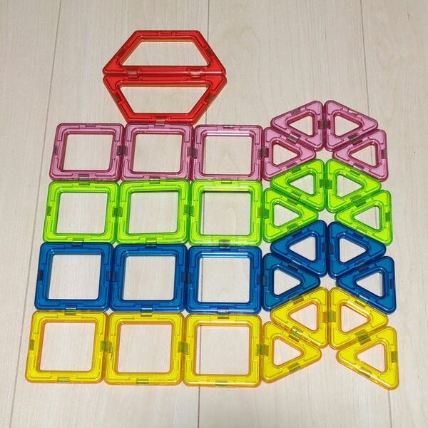マグネット ブロック 玩具 知育 立体パズル おもちゃ 30ピース