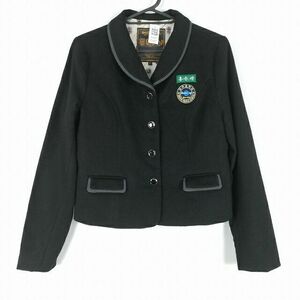 1円 韓国制服 ブレザー 上着 冬物 女子 学生服 京畿道林谷(イムゴク) 中学 黒 制服 中古 ランクB KU0971