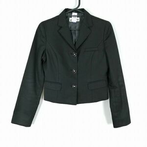 1円 韓国制服 ブレザー 上着 冬物 女子 学生服 中学 高校 黒 制服 中古 ランクC KU1150