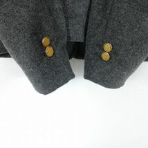 1円 韓国制服 ブレザー 上着 冬物 女子 学生服 中学 高校 グレー 制服 中古 ランクB KU1164_画像3