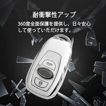 スバル キーケース キーシェル スマピタくん フォレスター レガシィ B4 レヴォーグ インプレッサ アウトバック WRX STI S4 XV G4 K15 白_画像2