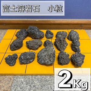  富士溶岩石　2kg アクアリウム　水槽レイアウト　アロマ　パルダリウム　コケリウム 飾り石 石材 目留め ストーン龍王 清 ADA 天然 