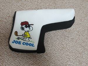 超美品 レア スヌーピー(SNOOPY) JOE COOL ピーナッツ パター用ヘッドカバー　ブレードタイプ　ピンタイプ