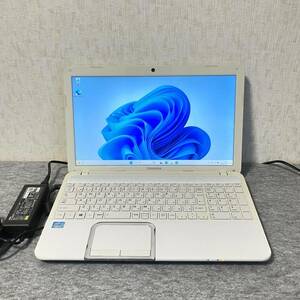 Windows11 東芝 T552/58W i7-3630QM ACアダプター付 PT55258GBHW 動作ジャンク ノートパソコン 15インチ ブルーレイ