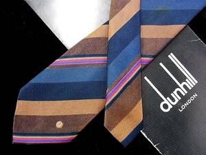 0E2721N*USED средний *[dunhill] Dunhill [ популярный маленький модель ] d Logo входить галстук узкий галстук *