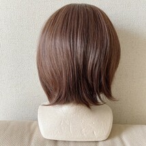 美品　ショート　フルウィッグ　ウイッグ　ブラウン　wig　耐熱_画像3