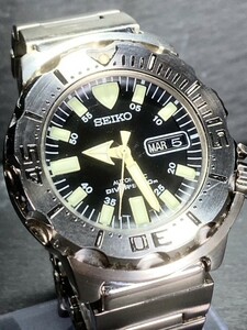 日本未発売 SEIKO セイコー ブラックモンスター 自動巻き オートマチック 腕時計 SKX779K1 ダイバーズウオッチ 動作確認済み