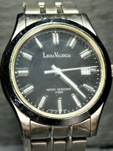 LEGRA VALENCIA レグラバレンシア LVC047M 腕時計 クオーツ アナログ 3針 カレンダー ステンレススチール 新品電池交換済み 動作確認済み_画像1