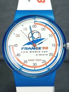 FIFA WORLD CUP 98' フィファワールドカップ98年 France フランス メンズ 腕時計 アナログ ホワイト ブルー 新品電池交換済み 動作確認済み