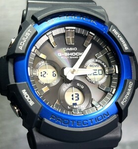 新品 CASIO カシオ G-SHOCK ジーショック GAW-100B-1A2 腕時計 タフソーラー 電波時計 アナデジ カレンダー 多機能 20気圧防水 メンズ