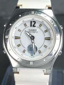 CASIO カシオ WAVE CEPTOR ウェーブセプター TOUGH SOLAR タフソーラー MULTIBAND6 マルチバンド6 LWA-M141 アナデジ 腕時計 ホワイト