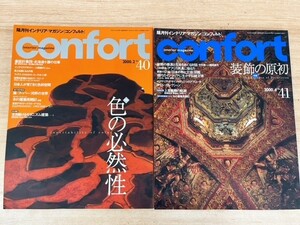 隔月間インテリアマガジン コンフォルト COMFORT 雑誌 2000年 色の必然性 装飾の原初 建築 設計 デザイン