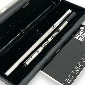 MONTBLANC モンブラン ボールペン ノブレス マイスター Sライン 文房具 筆記用具 希少 替え芯付き ケース付き シルバー