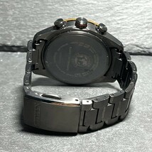 超美品 CITIZEN ATTESA シチズン アテッサ アクトライン エコドライブ Eco-Drive ACT Line AT8185-62E 電波ソーラー 腕時計 ブラックチタン_画像6