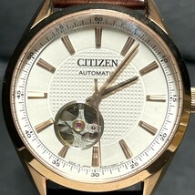 新品 CITIZEN COLLECTION シチズン コレクション メカニカル オープンハート NH9110-14A 自動巻き 腕時計 裏スケ クラシカルテイスト_画像2