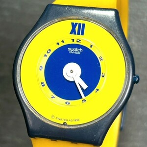 swatch skin スウォッチ スキン AMARILLO アマリージョ 腕時計 クオーツ アナログ 2針 ラバーベルト イエロー 薄型 ラウンド プラスチック