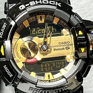 美品 CASIO G-SHOCK カシオ ジーショック G’MIX ジーミックス GBA-400-1A9JF Bluetooth 腕時計 スマートフォンリンクモデル クオーツ