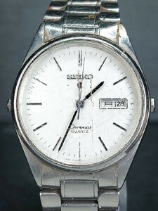 SEIKO セイコー CRONUS クロノス QUARTZ クォーツ 5623-8000 メンズ 腕時計 アナログ カレンダー ステンレス 電池交換済み 動作確認済み