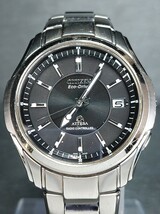 CITIZEN シチズン ATTESA アテッサ Eco-Drive エコドライブ H410-T005870 TA メンズ 腕時計 アナログ カレンダー ブラック メタルベルト_画像1