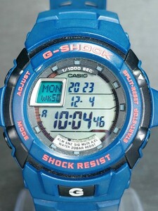 CASIO カシオ G-SHOCK ジーショック G-SPIKE ジースパイク G-7710RL メンズ 腕時計 デジタル ブルー ステンレス 電池交換済み 動作確認済み